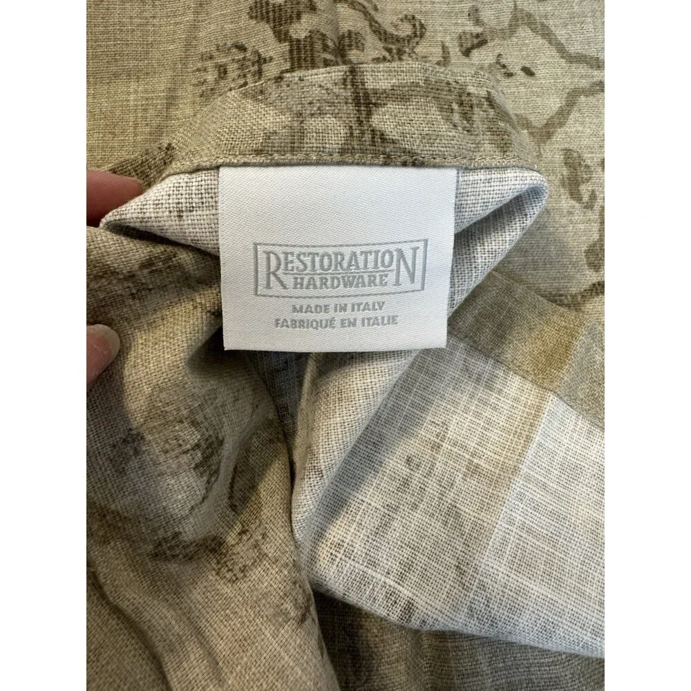 Restoration Hardware RH Italian Vintage Trellis Standard Pillow Sham Italy, (2)